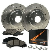 [Rear] Max Brakes Premium XD Rotors with Carbon Ceramic Pads KT021022