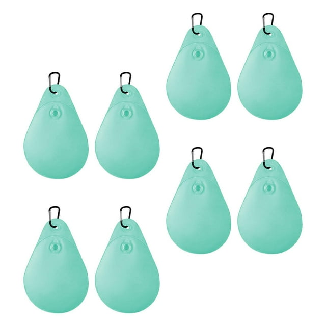Almencla 8 Pieces Pool Cover Weights with Hooks PVC Thick for Antifreezing Protection Green