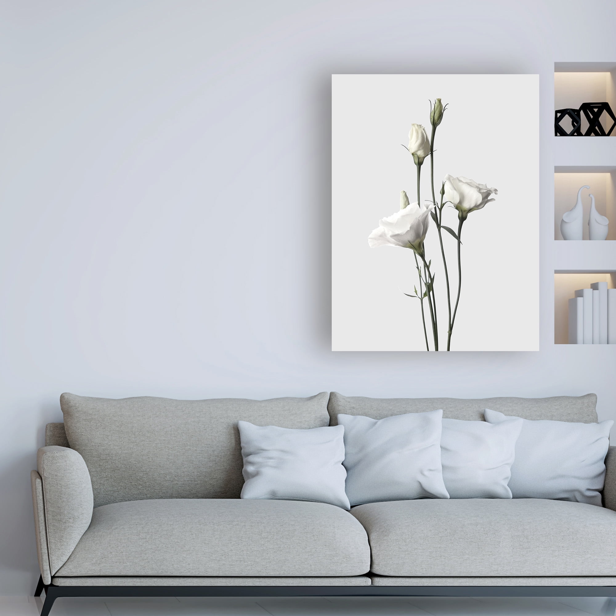 Trademark Fine Art 'Lisianthus White Fabrikken' Canvas Art by Design Fabrikken