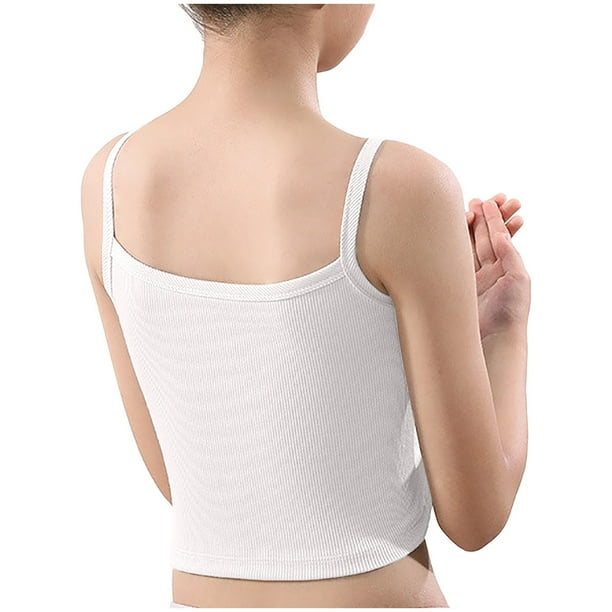 FAIWAD Toddler Tank Tops Girls Sleeveless Spaghetti Strap Ribbed