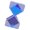 White and blue, variant on Multifunctional Digital Sand Timer USB Rechargeable Adjustable Brightness Modern Desktop Night Light Timer