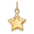 thumbnail image 3 of Auriga 14K Yellow Gold 3-D Puffed Star Charm Pendant for Women (L-18 mm,W-11 mm), 3 of 6