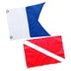 thumbnail image 1 of 2x Banderas de señal de buceo libre de poliéster Boat Banner Zulema  Buceador Abajo Bandera, 1 of 8