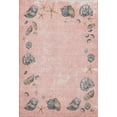 thumbnail image 2 of Addison Rugs Mayfield Washable Coastal Shell Border Peach Rectangle Rug, 3' x 5', 2 of 5