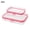 Pink, variant on Clear Hard Shell Zipper Cases, Dustproof Crush-resistant Travel Organizer for Makeup Toiletries, Dustproof Small Items Storage Bags for Cosmetics Accessories