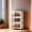 Transparent, variant on NTYNTY 3 Tier Stackable Plastic Storage Bins with Lid and Wheels-Closet Organizers and Storage,Foldable Storage Containers,Organization and Storage Boxes for Craft,Home,Pantry,Dorm,Mixed Colors