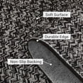 thumbnail image 3 of Washable Area Rugs 9x12 Rug Living Room Rug Modern Rugs for Bedroom Blue Geometric Soft Large Area Rug Non Slip Throw Rugs Stain Resistant Carpet for Nursery Dining Room 9'x12' Black/Grey, 3 of 5