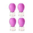 thumbnail image 2 of EHJRE 4 Pieces Facial Cupping Set Massage Cups Vacuum Suction Daily Use Athletes Reusable Face Body Eyes Facial Cupping Therapy Set Purple, 2 of 8