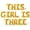 Gold, variant on Letter Balloons - THIS GIRL IS THREE 16" Inch Alphabet Letters Foil Mylar Balloon 3rd Birthday Party Banner (Pink)