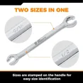 thumbnail image 4 of Flare Nut Wrench Set 4 Piece SAE Brake Line 1 4-11 16 Inch Portable Organizer, 4 of 5