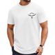 thumbnail image 4 of Camisetas de Manga Larga para las Mujeres de Ajuste Suelto Frontal Pequeño Estampado Superior, Camiseta de Cuello Redondo para Primavera Verano, 4 of 7
