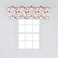 thumbnail image 2 of Ambesonne Floral Window Valance, Calm Tones Wildflowers Art, 54" X 18", Dark Magenta Multicolor, 2 of 3