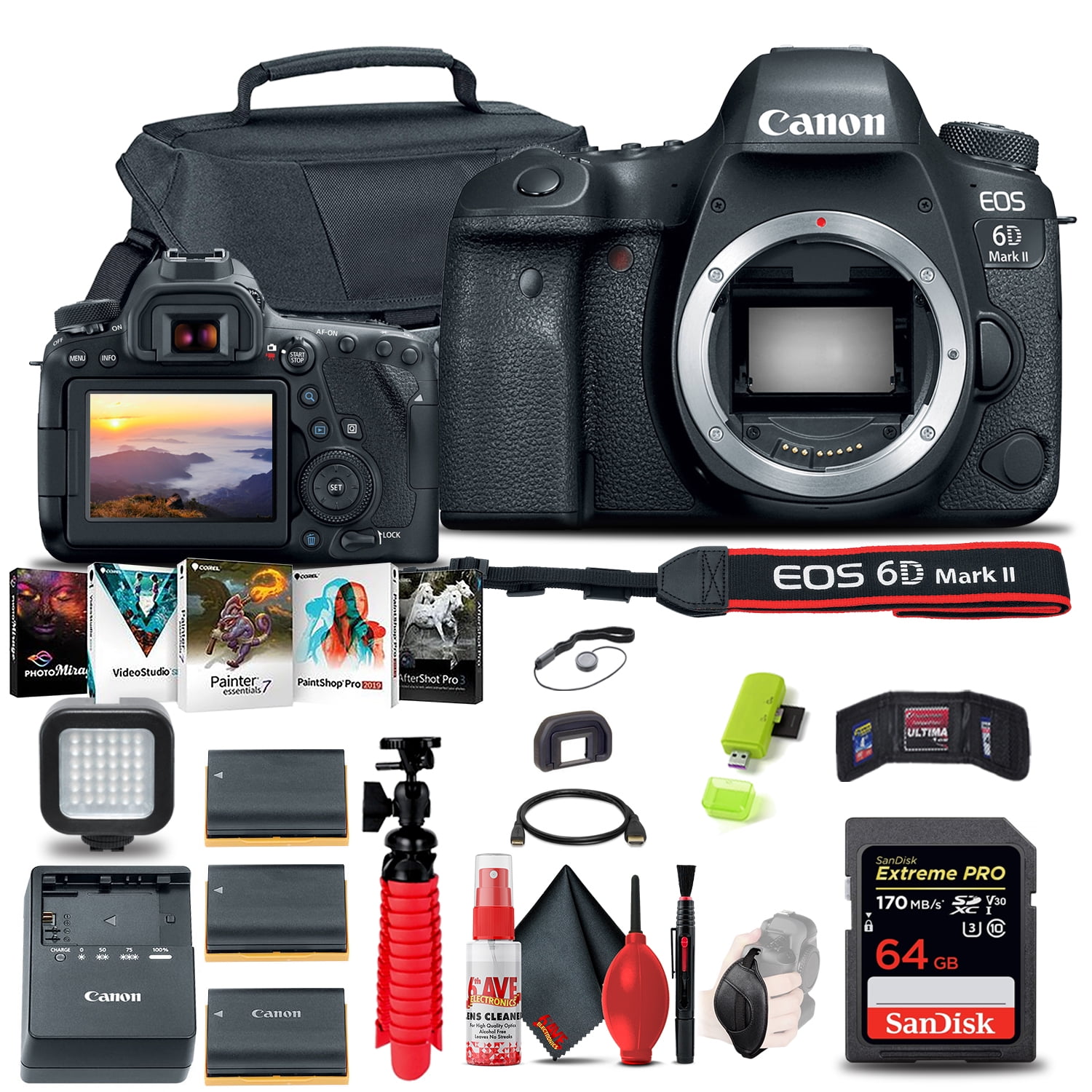 Canon EOS 6D Mark II 26,2 MP DSLR Camera (Body Only) for