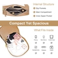 thumbnail image 4 of KXF Women's Leather Crescent Hobo Shoulder Bag, Vintage Casual Underarm Purse with Adjustable Strap for daily wear, 4 of 8