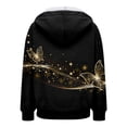thumbnail image 3 of COMVALUE Womens Zip Up Hoodies Boho Floral Long Sleeve Sweatshirts Casual Graphic Y2K Hoodie Fall Hooded Jacket with Pockets (Light Yellow, XL), 3 of 6