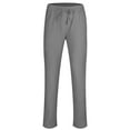 thumbnail image 3 of Innerwin Bottoms Solid Color Men Pants Outdoor Elastic Waist Loose Trousers Gray L, 3 of 7