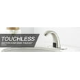 thumbnail image 4 of BWE Automatic Sensor Touchless Bathroom Sink Faucet Brushed Nickel with Hole Cover Plate Vanity Hands Free Commercial Lavatory Water Tap with Control Box and Temperature Mixer, 4 of 29