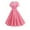 B238 Pink womens summer dresses clearance under $5, variant on Cagogo Women Vintage Polka Dots Evening 950s Retro Rockabilly Prom Dress V Neck Short Sleeves Wedding Cocktail A Line Midi Gown