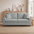 thumbnail image 5 of Poshby 71.25''W Loveseat 2 Seater Couch Sofa with Chenille Material, Modern for Living Room, Gray, 5 of 14