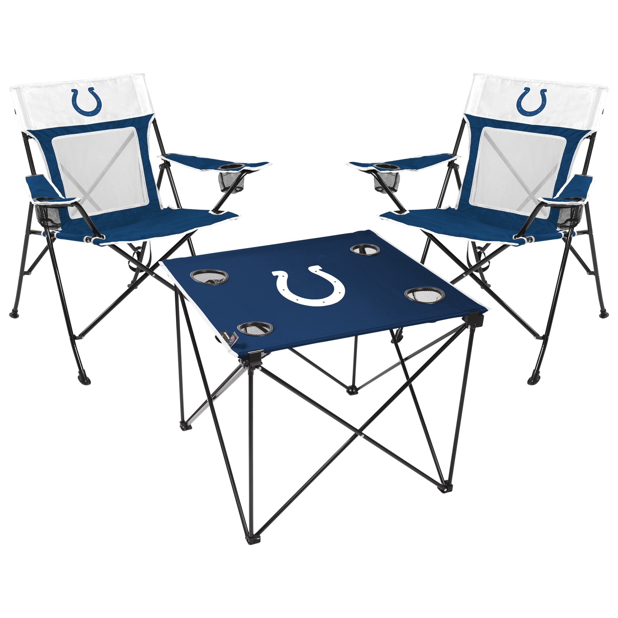Indianapolis Colts Rawlings Deluxe Tailgate Table Chairs Set
