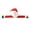 B, variant on Christmas Decorations Indoor Curtain 3D Santa Snowman Fawn Festive Window Dress Up Seasonal Atmosphere