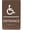 Coffee, variant on ADA CENTRAL SIGNS - 6"X9" Entrance Sign - ADA Compliant Tactile Graphics Grade 2 Braille Text Acrylic Wall Signs – Wheelchair Accessible Double Sided Tape Entry Sign for Office, Business, & Apartment