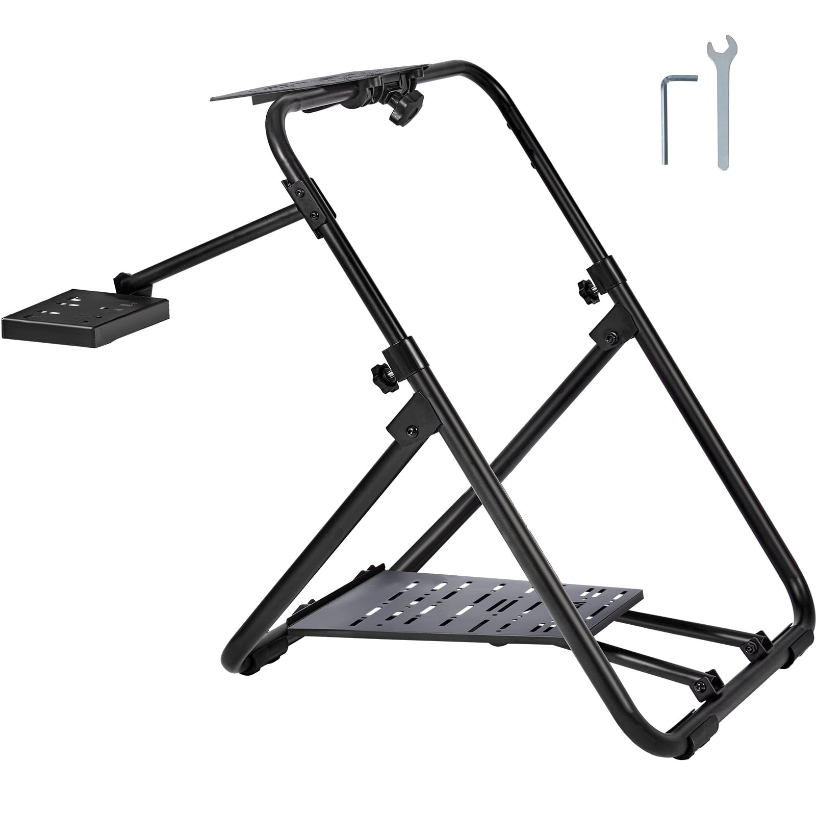 KFFKFF Collapsible Race Steering Wheel Stand, Versatile Height