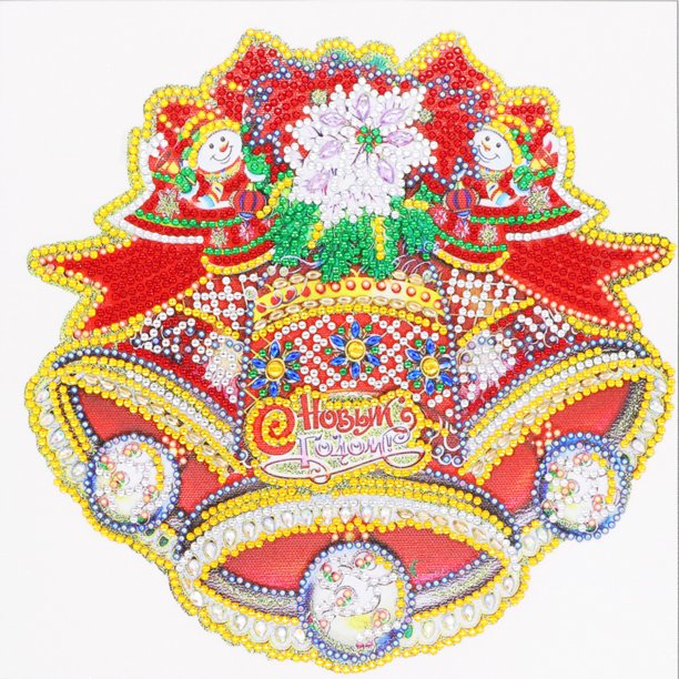 Wdftyju 5D DIY especial en forma de diamante pintura campana de Navidad bordado Kit decoración del hogar Wdftyju 3cr3pw6aw5bn0sz5