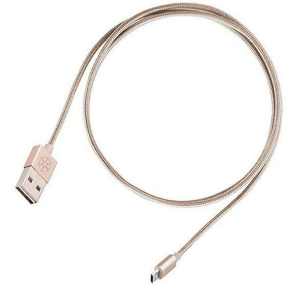 Reversible USB-A to Micro-B Cable - Gold