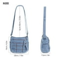 thumbnail image 4 of Spencer Women Crossbody Bag Denim Shoulder Purses Lightweight Handbag Travel Purses Bag for Women, Blue, 4 of 11
