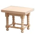 thumbnail image 2 of Mesa de té en miniatura Hesroicy, mano de obra fina, juego de rol, casa de muñecas compacta para niños, muebles de madera, juguete de utilería para escena, 2 of 8