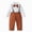 Brown, variant on zuwimk Baby Boy Suit Toddler Formal Outfit Kids 3 Piece Vest Gentleman Clothes Long Sleeve Shirt and Pants Set(5-6 Years,Brown)