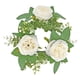 thumbnail image 2 of Pilar vela anillo corona Pilar candelabro arreglo de flores guirnalda verde corona vela anillo para puerta decoración de Halloween Blanco, 2 of 9