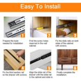 thumbnail image 4 of 1 Pair Cold Rolled Steel Drawer Slides Drawer Slides 30cm Full Extension Drawer Track with Screws Sliding Drawer Track Heavy Duty Durable Drawer Slide, 4 of 5