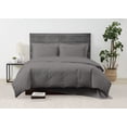thumbnail image 3 of Cannon Solid Percale Grey 3 Piece Full/Queen Duvet Set, 3 of 7