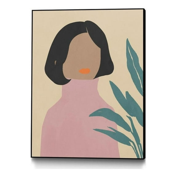 Giant Art Canvas 24x32 Prudence Framed in Multi-Color