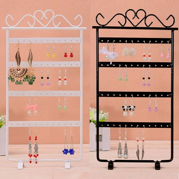 Cheers US Earring Organizer for Hanging Earrings and Studs - Premium Jewelry Stand Holder - 4-Tier Jewelry Display Rack for Girls, Women - Unique, Elegant Modern Design