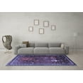 thumbnail image 3 of Ahgly Company Machine Washable Indoor Rectangle Animal Blue Traditional Area Rugs, 8' x 12', 3 of 4