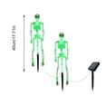 thumbnail image 3 of EclipseJewels Halloween Garden Stake Lights Outdoor Solar Decor 2-Pack - Two Glowing Skeleton LED Figurine Lamps, 3D Creepy Waterproof Skull Yard Stakes for Grave Lawn Patio Party,Purple, 3 of 4
