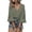 Boho Green, variant on 3/4 Length Sleeve Womens Tops Boho V Neck Lace Ruffle Loose Fit Flowy Summer Blouses Beach Vacation Flared Sleeve Shirts, S-2XL