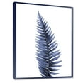 thumbnail image 3 of Designart 'Tropical Blue Watercolour Leaves On White' Bohemian & Eclectic Framed Canvas Wall Art Print, 3 of 4