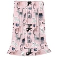 thumbnail image 2 of Pofeuu Cat Print Ultra-Soft Micro Fleece Blanket,for Bed Or Sofa,All Season Throw Blankets Flannel Blanket-80"x60", 2 of 7