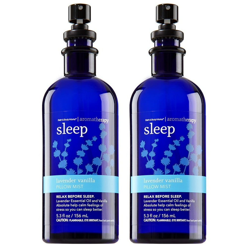 Bath & Body Works Aromatherapy Sleep Lavender Vanilla Pillow Mist, 5.3 Fl Oz, 2Pack (Packaging Bath & Body Works Aromatherapy Sleep Lavender Vanilla Pillow Mist, 5.3 Fl Oz, 2Pack (Packaging