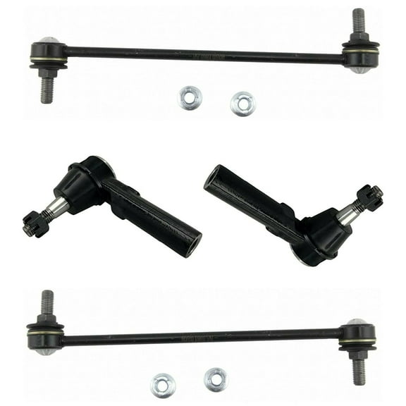 4 Pc Front Suspension Steering Kit Sway Bar Links Outer Tie Rod Ends Fits select: 2009 CHEVROLET COBALT, 2010 CHEVROLET COBALT 1LT
