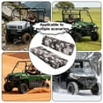 thumbnail image 4 of FKELYI Camo Grid Horse Print UTV Seat Covers Compatible with Polaris Ranger XP 1000 2017-2023 Dustproof ATV Bench Cover Backrest Protector UTV Interior Decor, 4 of 7