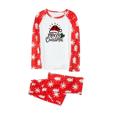 

AnuirheiH Parent-child Pjs Warm Christmas Set Printed Home Wear Pajamas Two-piece Mom Set 4-6$ off 2nd