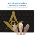 thumbnail image 5 of Large Mouse Pad, Freemason Square and Compasses Non-Slip Waterproof Rubber Keyboard Office Desk Pads Mousepad, 29.5 x 15.8 inches 3mm Thick, 5 of 7