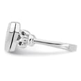thumbnail image 3 of 925 Sterling Silver Rhodium-plated 10mm Locket Ring, 3 of 4