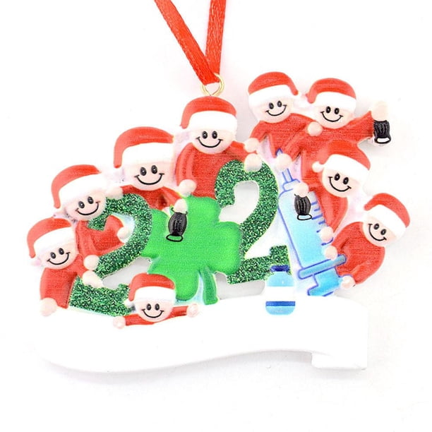 Resina De Navidad Navidad Familia Diy Bendiciones Escritas A Mano Colgantes De Muñeco De Nieve Regalo Para Amigo O Familia Advancent HA040823-18