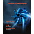 thumbnail image 2 of VEVOR CPU Liquid Cooler, AIO CPU Water Cooler - 120mm PWN Fans & Pump, Customizable Black PC Liquid Cooler with 2.1'' LCD Display & ARGB light, for Intel 115X/1366/2011/1700/1200, AMD AM4/AM5, 2 of 9